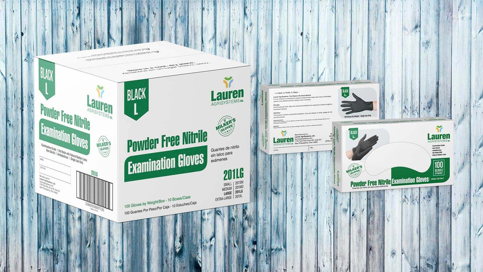 Nitrile Powder Free Examination fashion Gloves Size L 10 Boxes