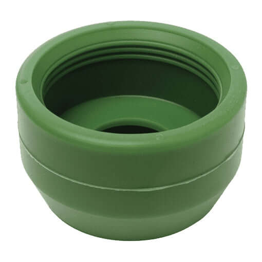 Green silicone wash cup for milking cows on dairy farms, by Lauren AgriSystems.